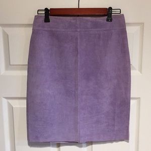 Express Mauve suede skirt